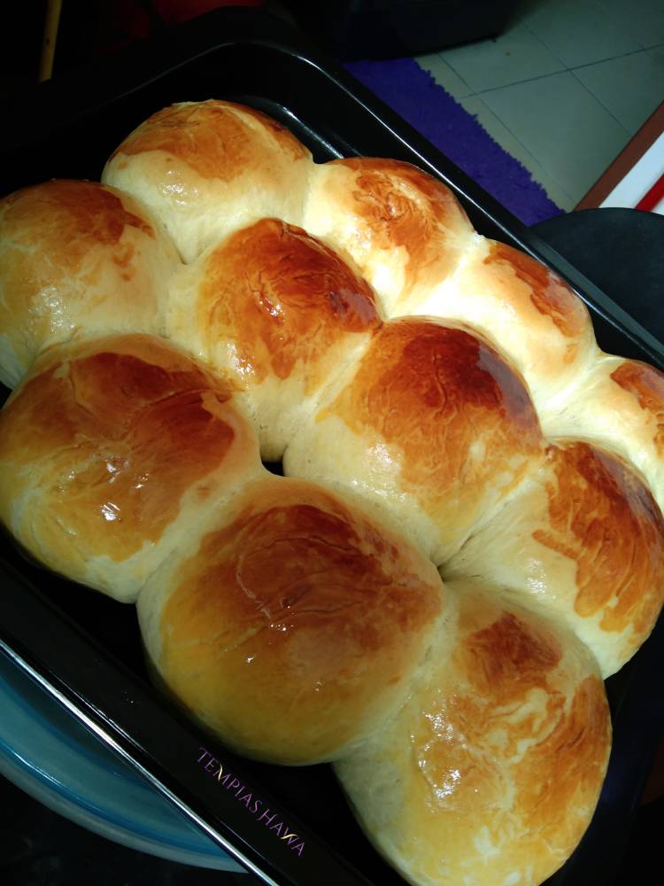Resipi Roti Bun Manis Homemade Yang Sangat Gebu & Sedap. Begini Cara