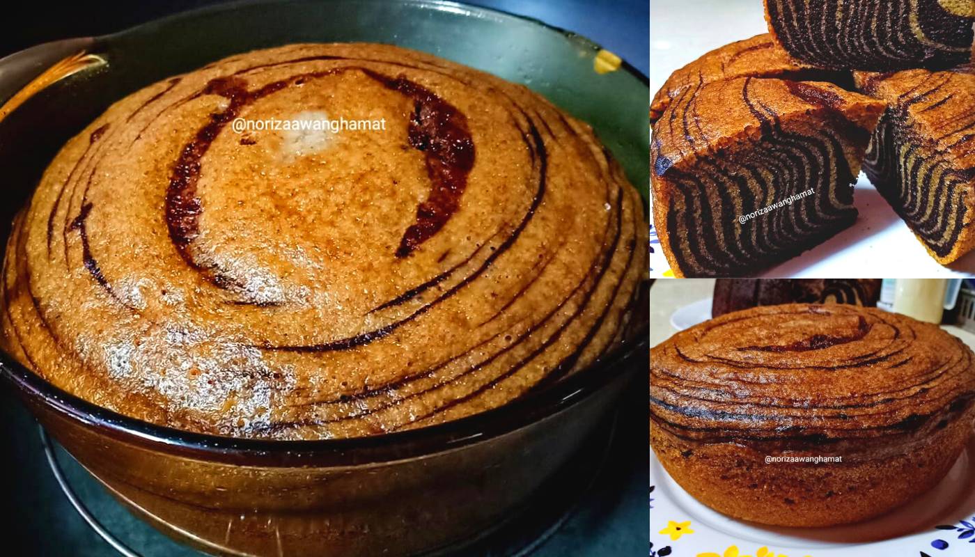 Kek Pisang Coklat Kukus Sukatan Guna Cawan. Lembut, Gebu Macam Span.