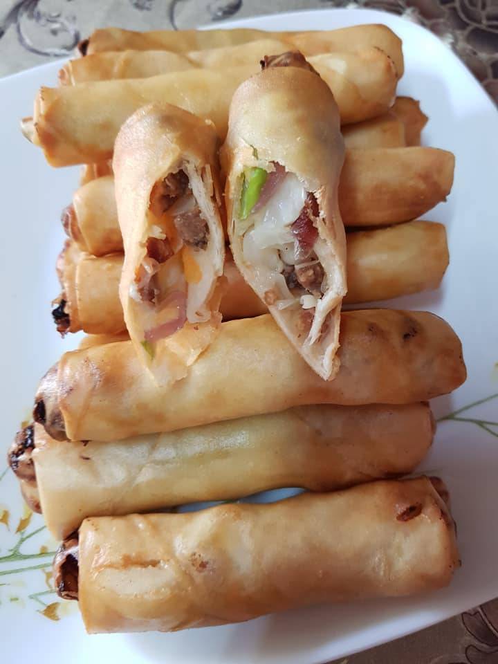 Resipi Popia Sayur Daging Burger Paling Sedap Untuk Minum Petang