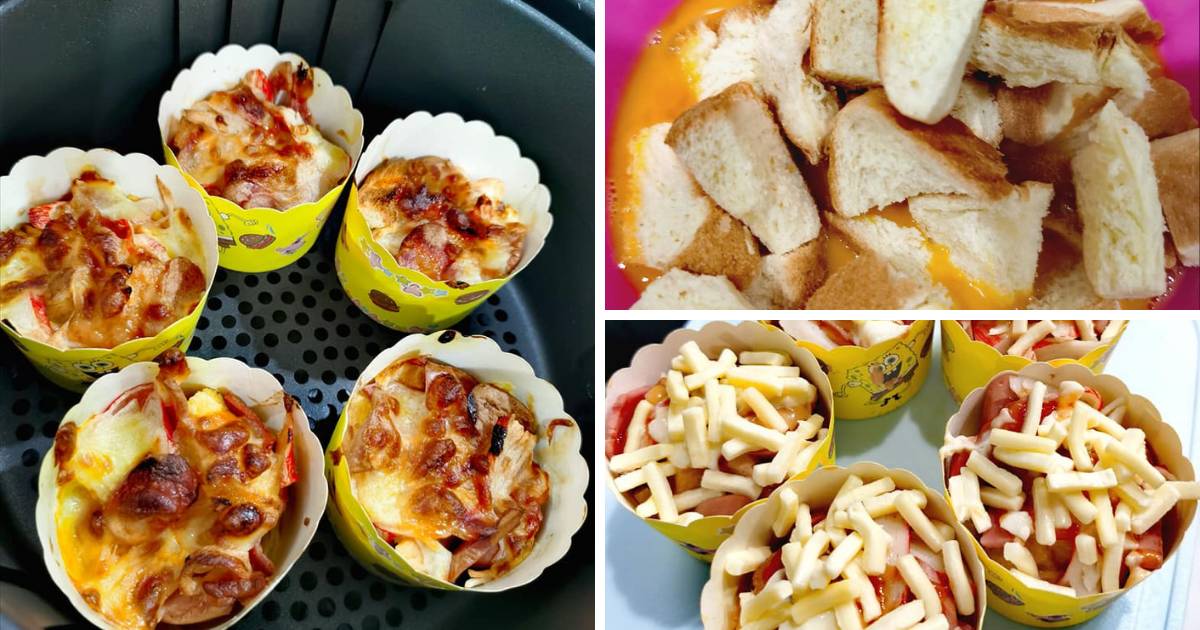 Cara Buat Mini Cup Pizza Menggunakan Air Fryer. Mudah!