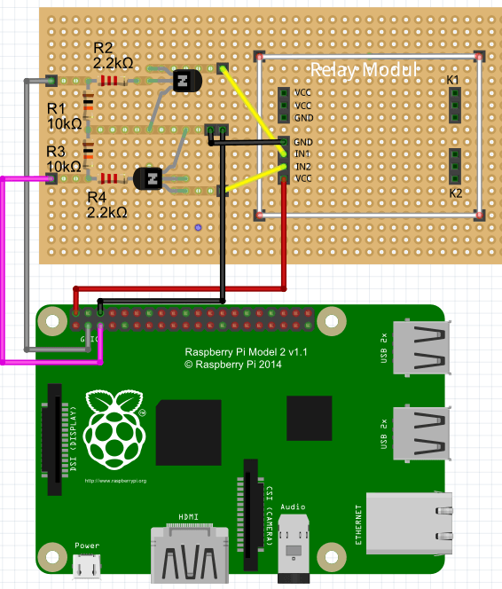 Fritzing Relais Raspberry Pi • raspberry.tips