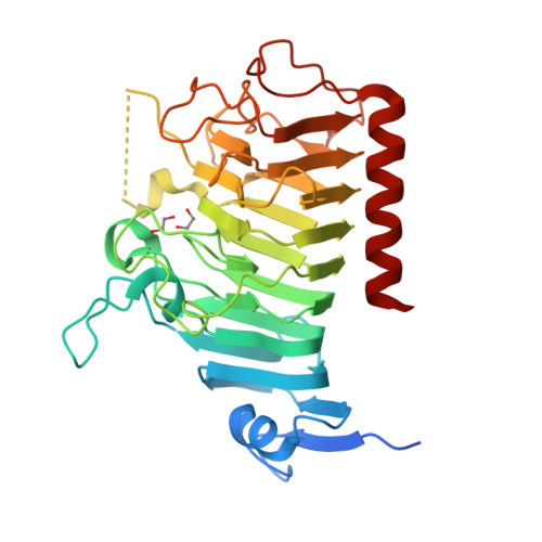 RCSB PDB 8TNE Crystal structure of bacterial pectin methylesterase