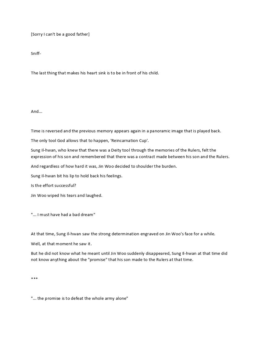 Solo Leveling Novel Chapter 200