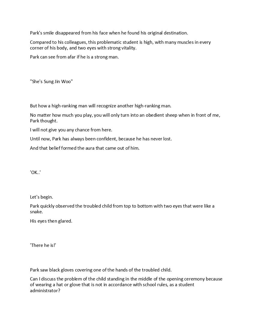 Solo Leveling Novel Chapter 190