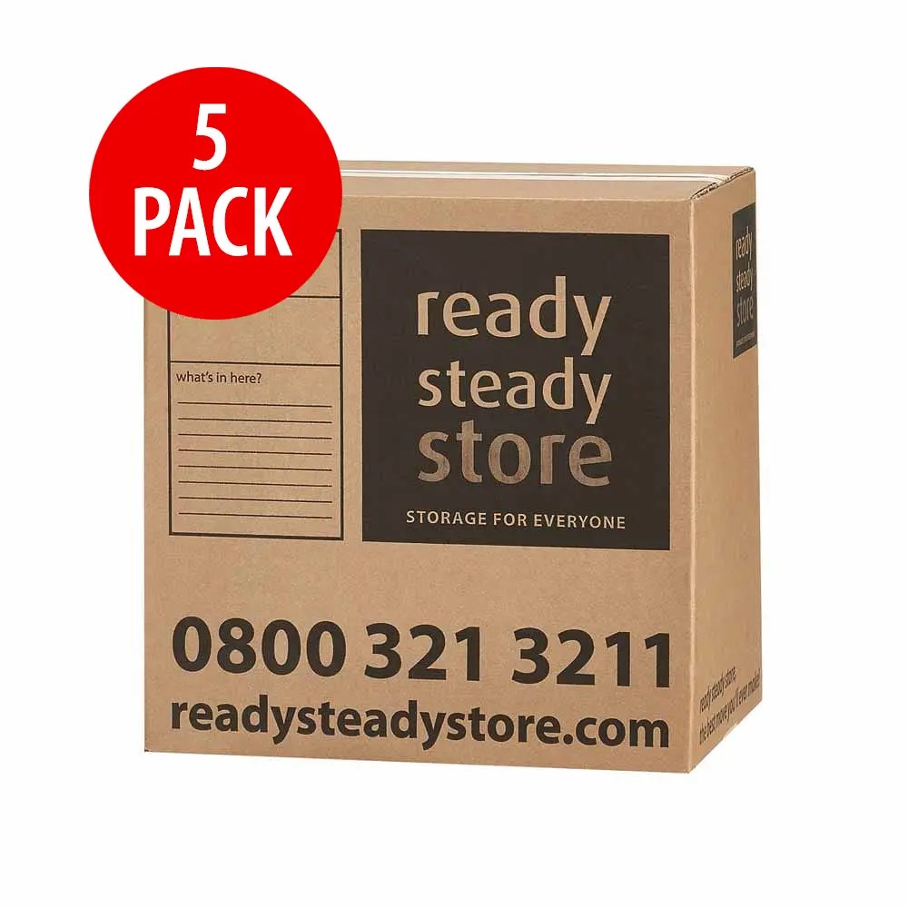 Medium cardboard box (5 Pack) Ready Steady Store