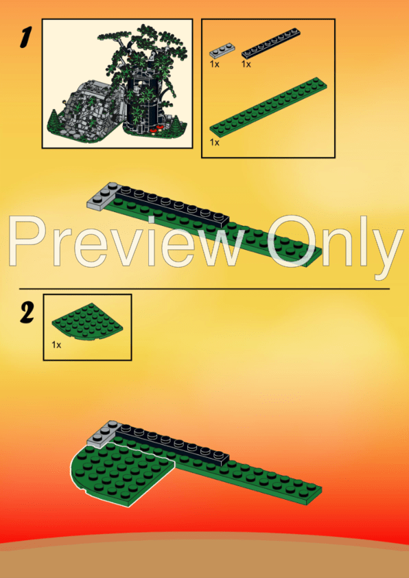 LEGO MOC 6066 Camouflaged Outpost remake Castle Forestmen LEGO MOC