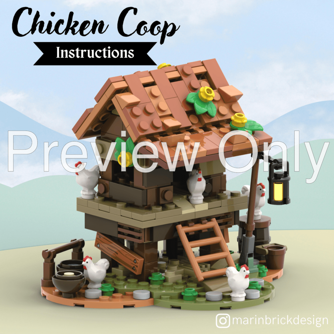 LEGO MOC Chicken Coop Lego Castle/Medieval MOC by marinbrickdesign