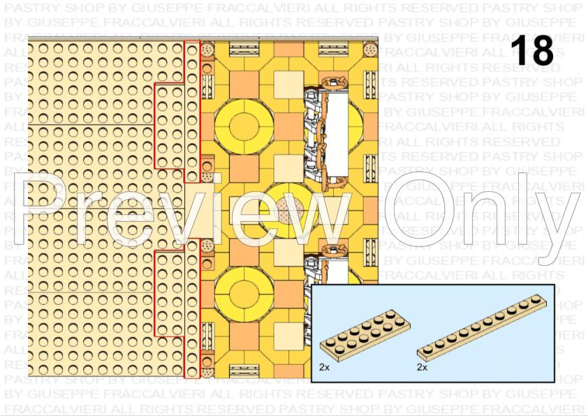 LEGO MOC Winter village pastry shop by fraccalvieri Rebrickable