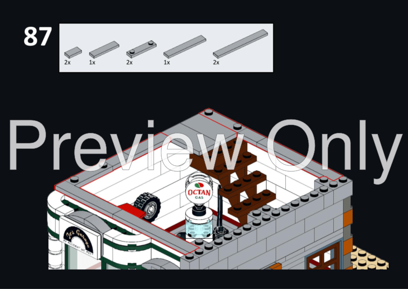 LEGO MOC Atelier & Museum 10264 Corner Garage Alternative Build by PL