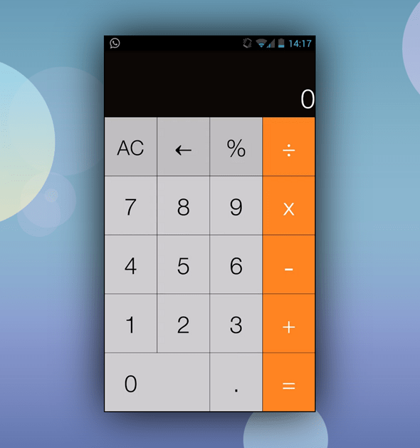 How To Get iOS 7 Style Calculator App On Android Redmond Pie
