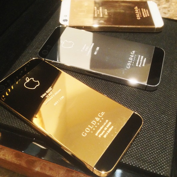 World's First 24kt Gold, Rose Gold And Platinum iPhone 5s Now Available