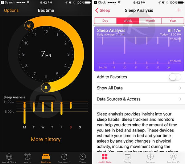 Use iOS 10 Bedtime Mode For Your Sleep Analysis And Tracking, Here's