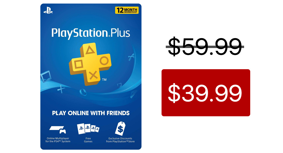 MustHave Deal PlayStation Plus 12Month Subscription Is Only 40