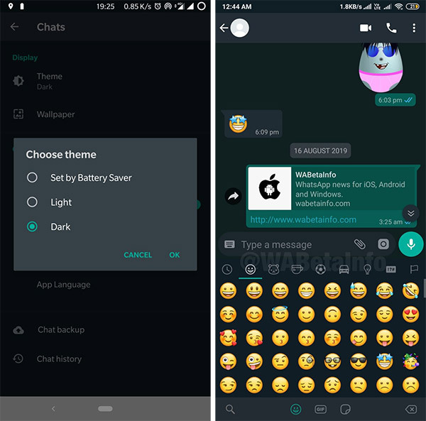 WhatsApp Dark Mode Now Available In Latest Android Beta