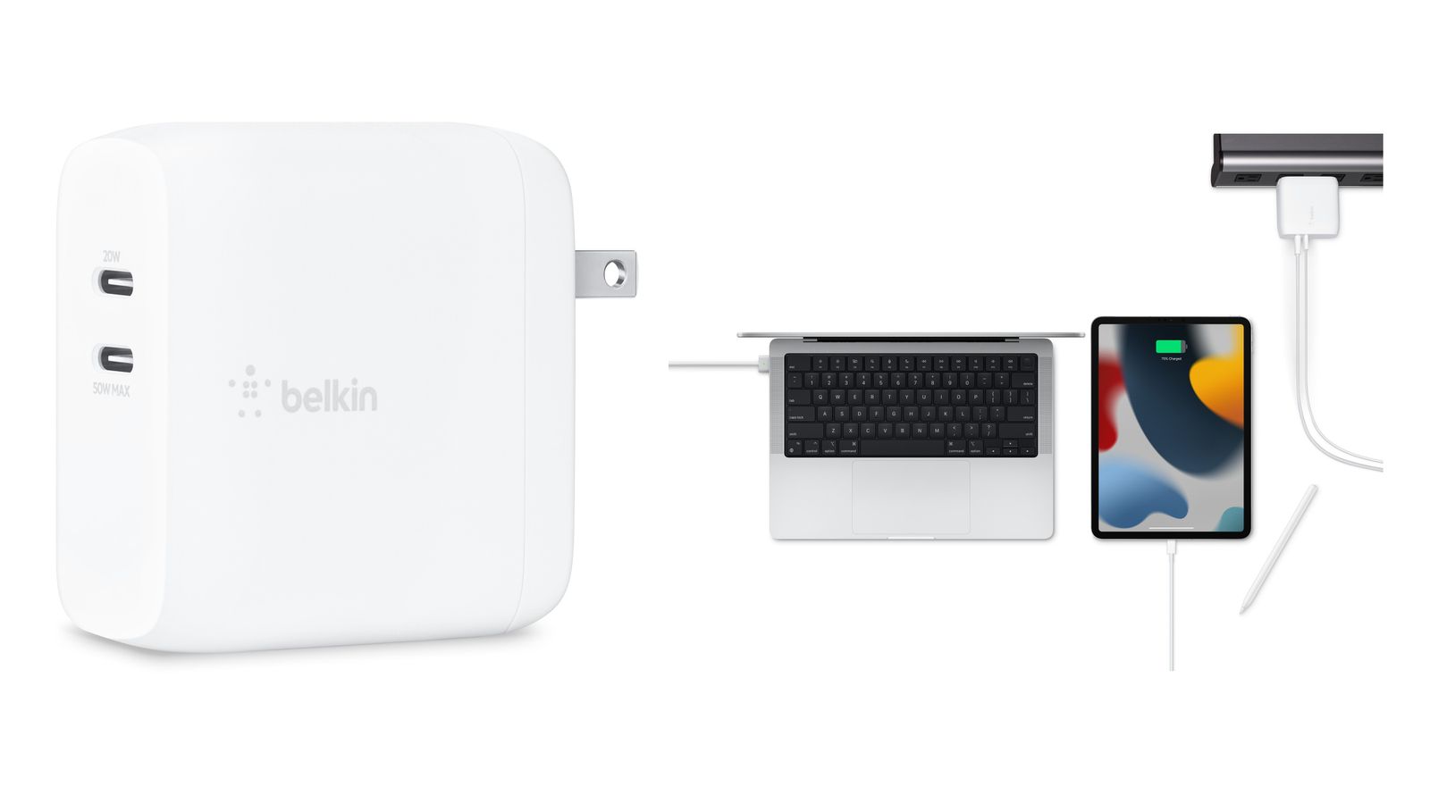Apple Begins Selling Belkin's 70W Dual USBC Charger Among Other New