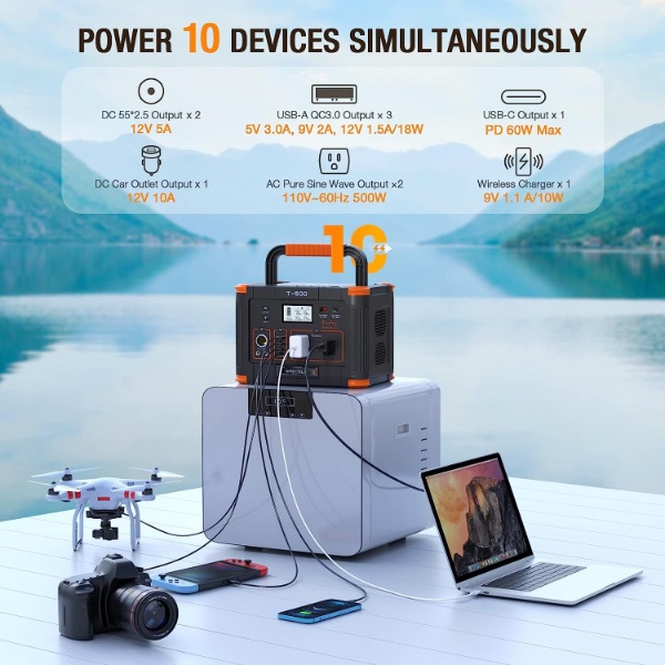 This 500W Portable Power Station Is 100 Off, Features BuiltIn
