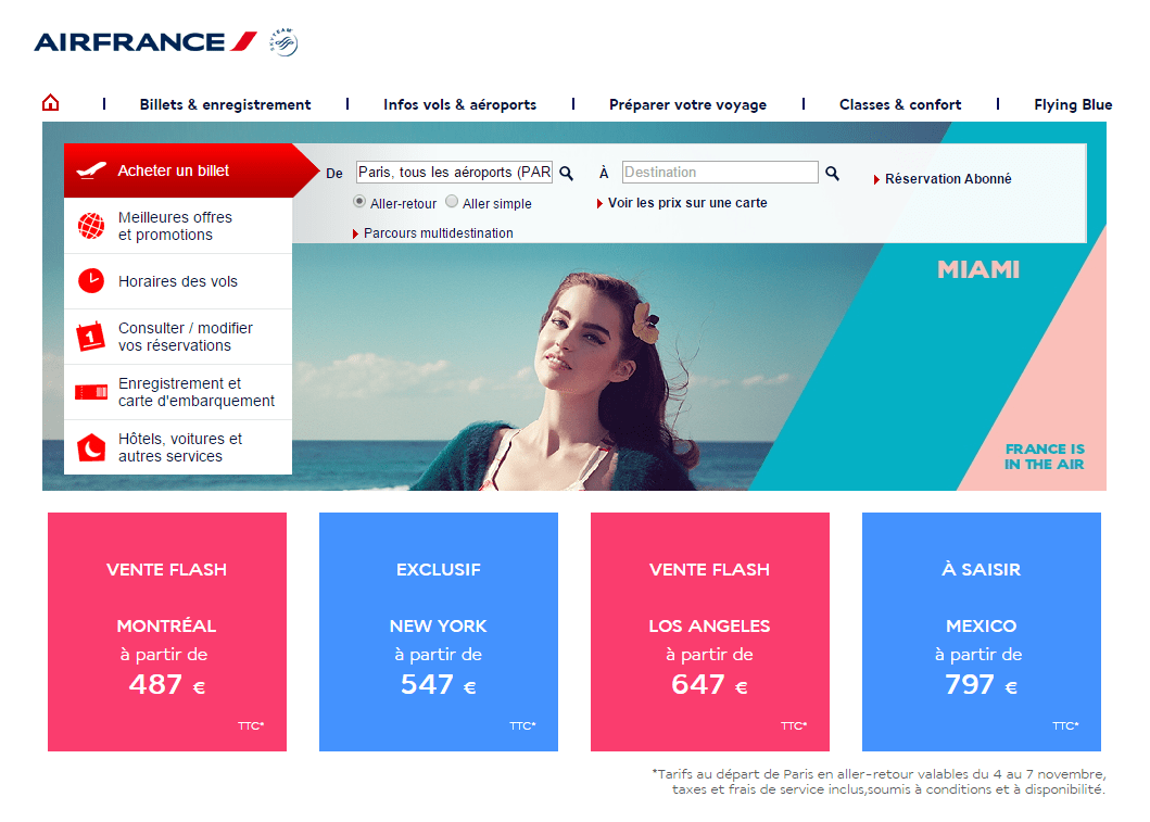 Code promo Air France 70 (7 bons de réduction Air France France) Octobre 2024