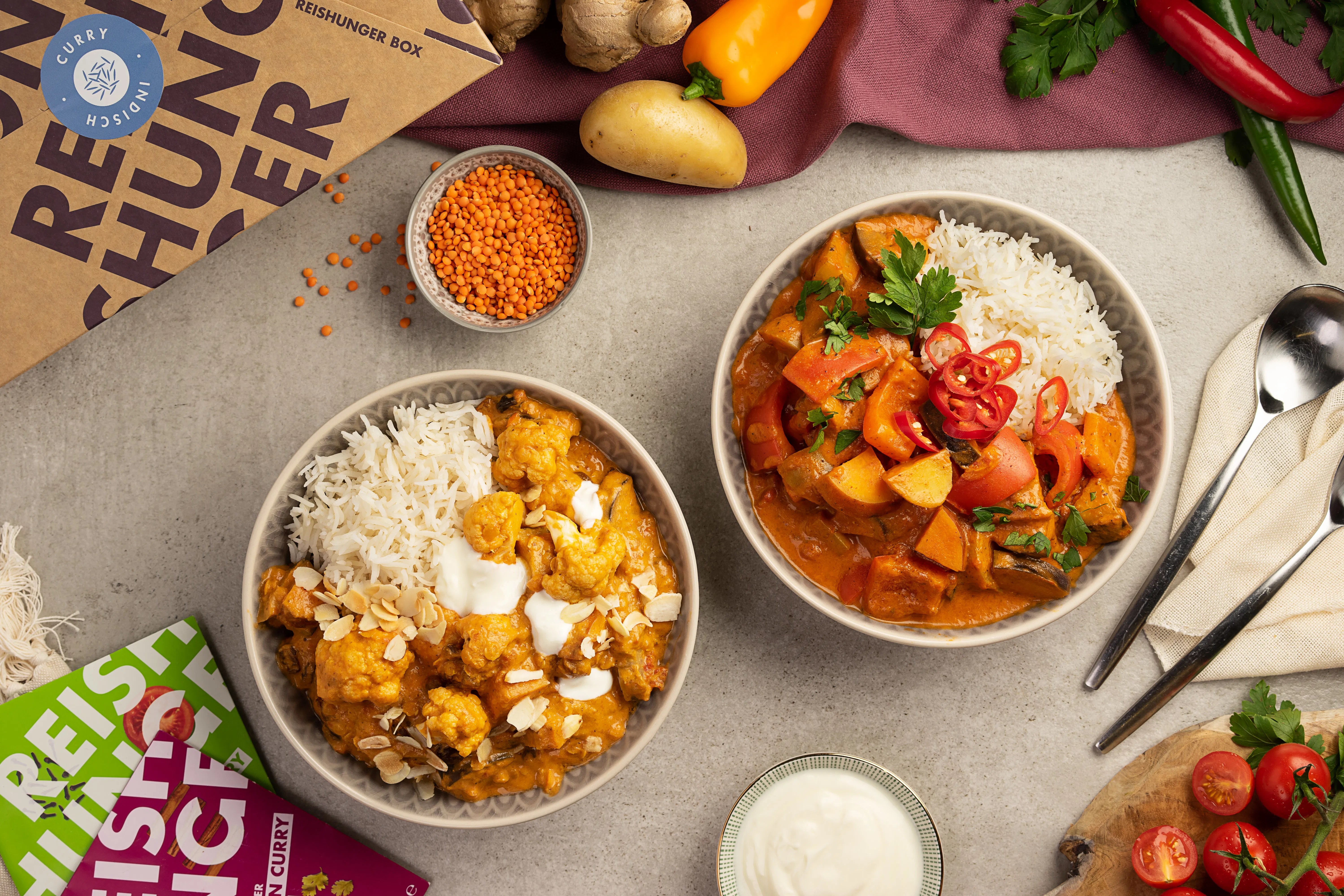 Indian Curry Box kopen Madras & Vindaloo REISHUNGER