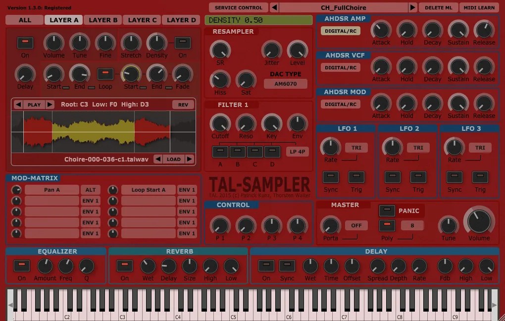TAL-Sampler by Togu Audio Line updated to v1.4.0