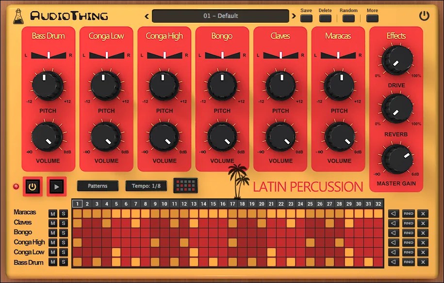 Latin Percussion plugin by AudioThing updated to v1.1.0