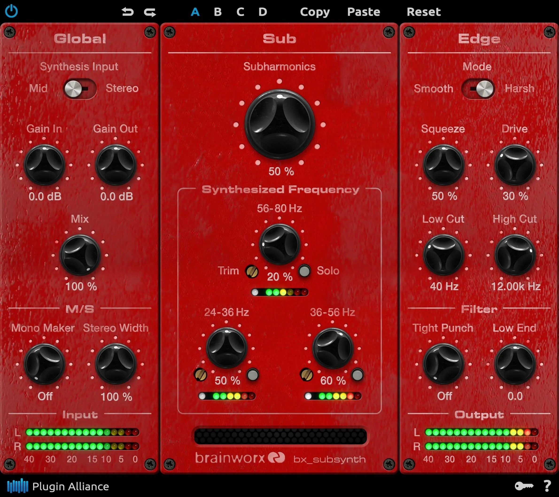 Brainworx bx_subsynth subharmonic synth at Plugin Alliance