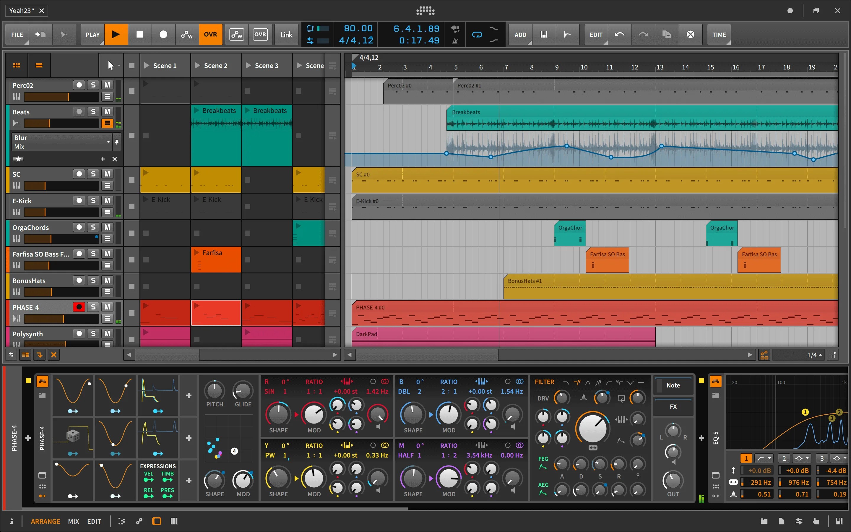 Bitwig announces Bitwig Studio 2.3 update with Phase4 synth