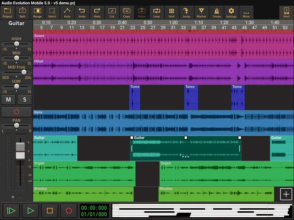 Audio Evolution Mobile Studio for Android updated to v5 incl. Evolution