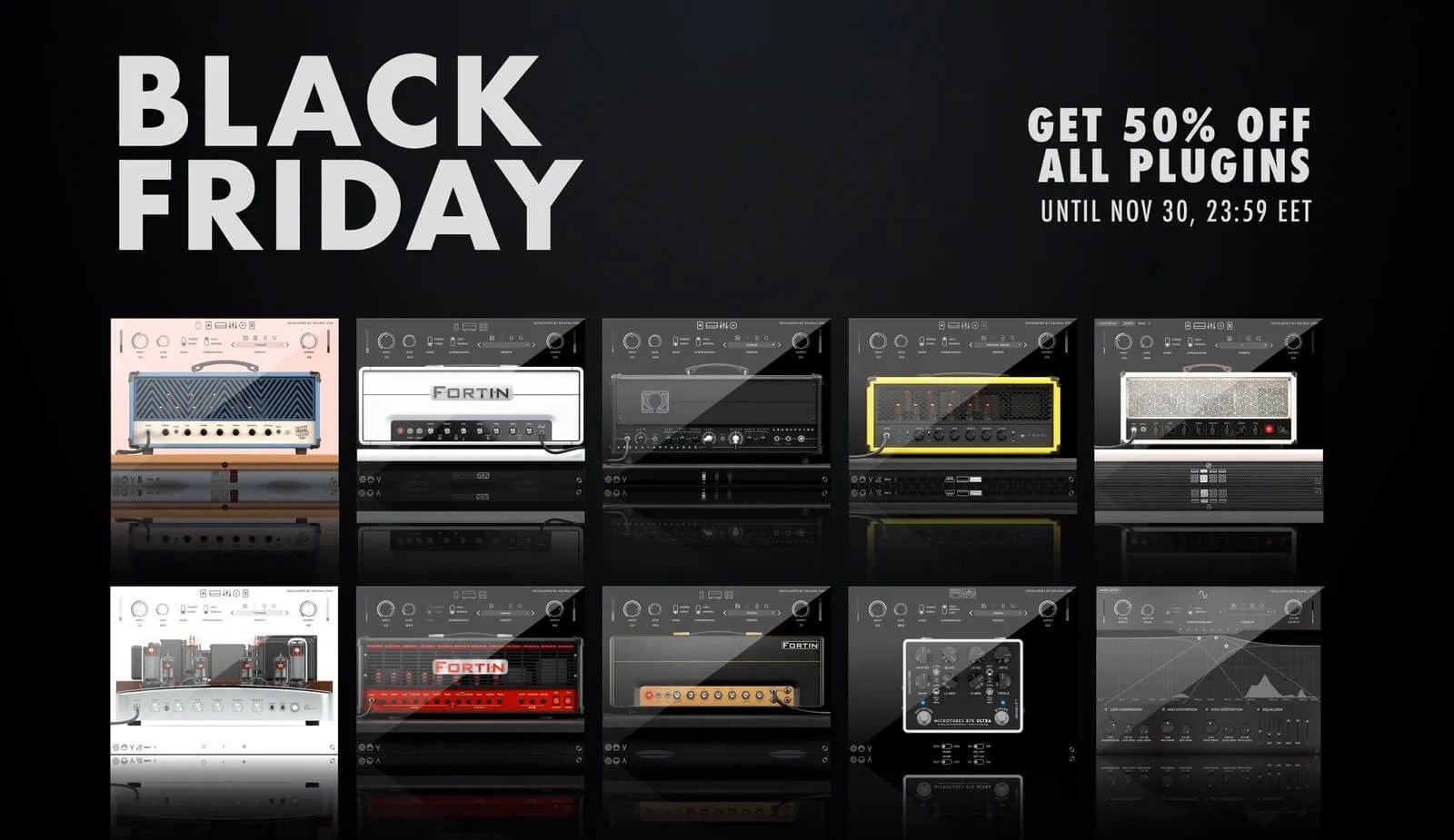 Neural DSP Black Friday Sale Get 50 off on amplifier effect plugins