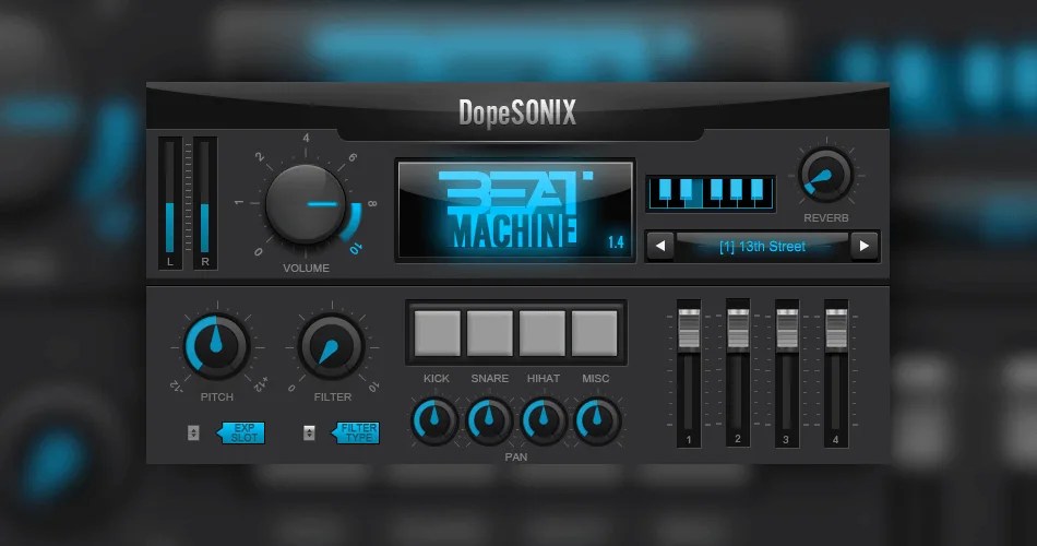 DopeSONIX Beat Machine drum machine for Hip Hop on sale for 39 USD
