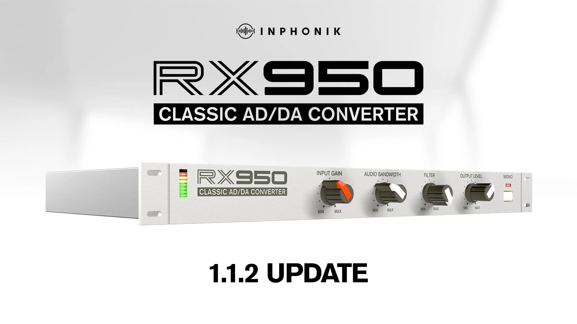 Inphonik updates RX950 Classic AD/DA Converter plugin to v1.1.2