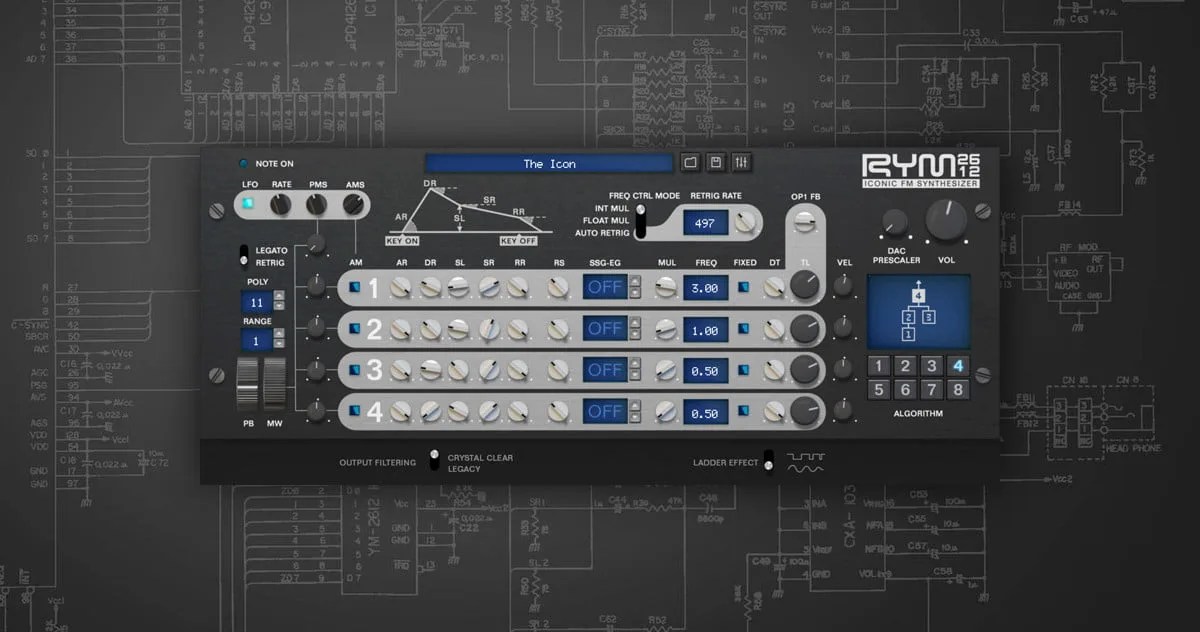 Inphonik RYM2612 FM synthesizer instrument on sale for 15 USD