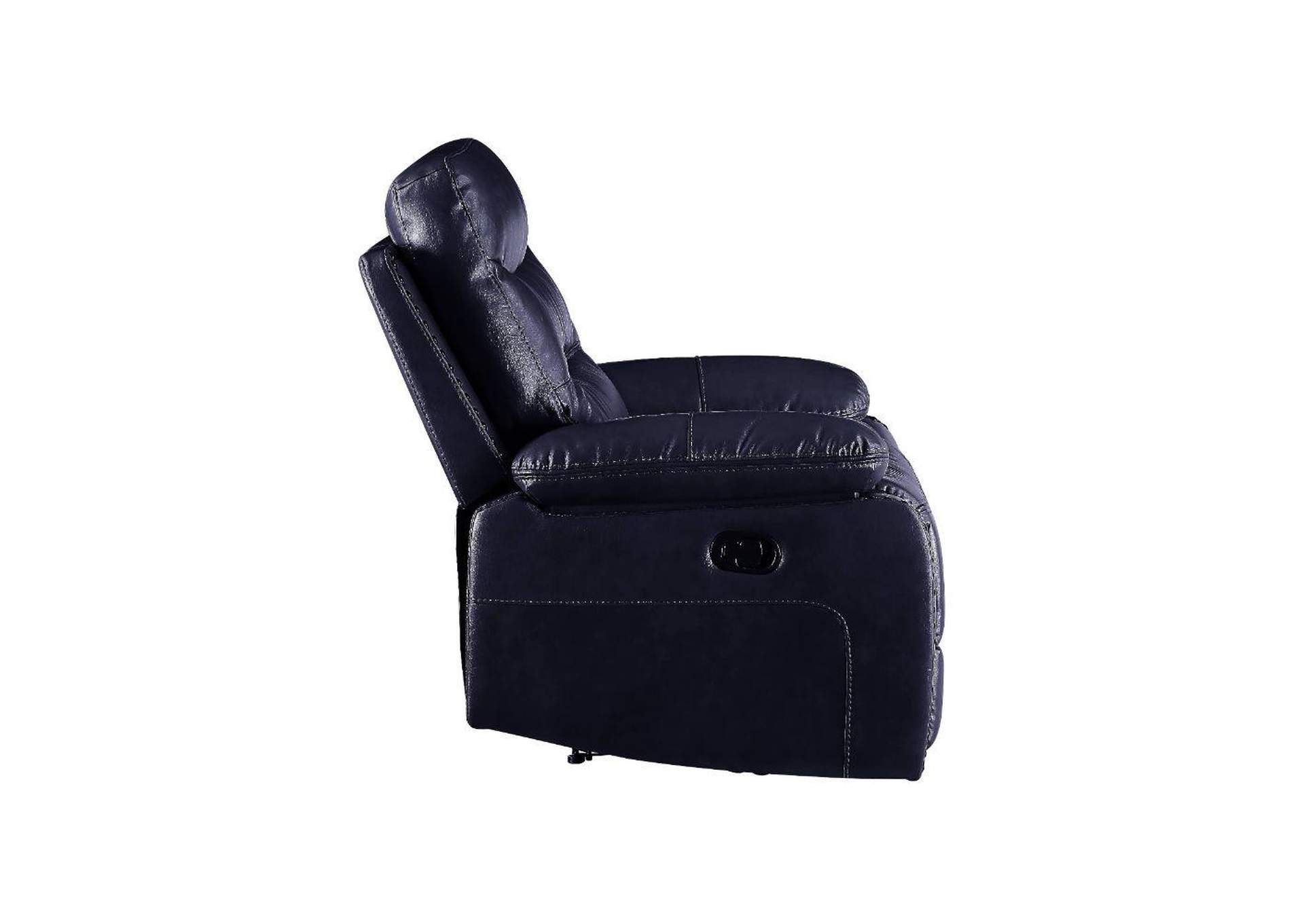 Aashi Navy LeatherGel Match Recliner