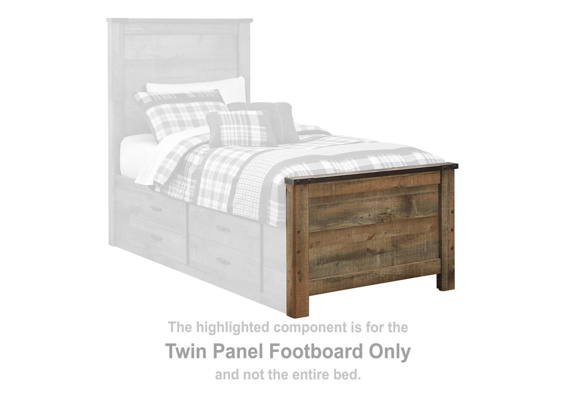 Trinell Twin Bookcase Bed with 1 Large Storage Drawer