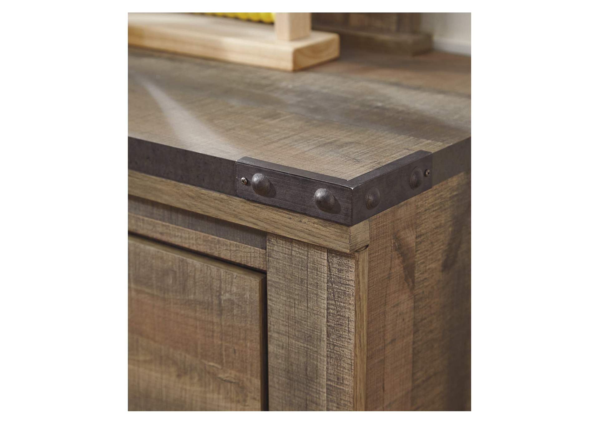 Trinell Dresser with Electric Fireplace