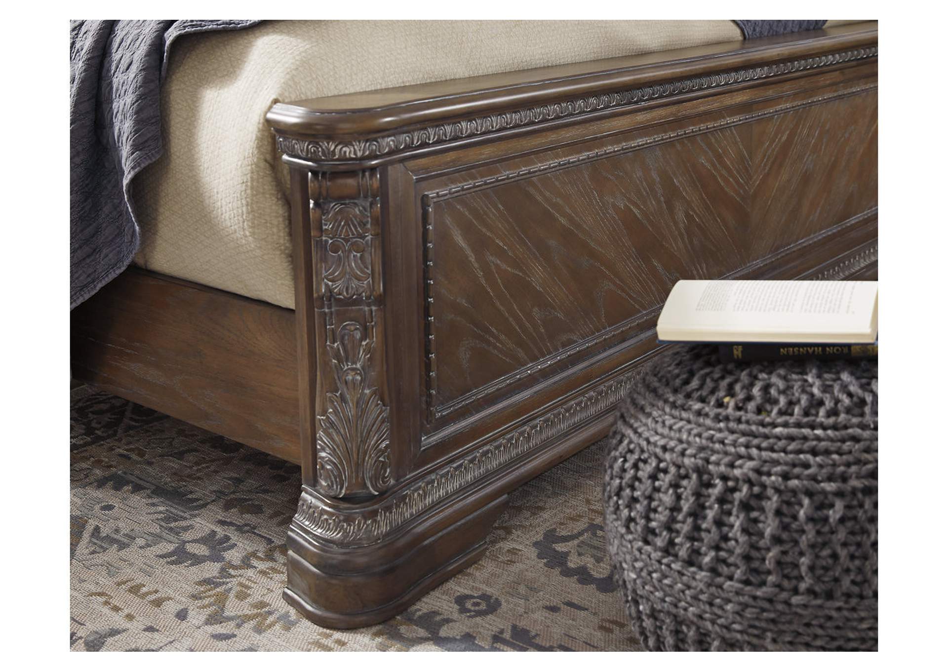 Charmond Queen Upholstered Sleigh Bed