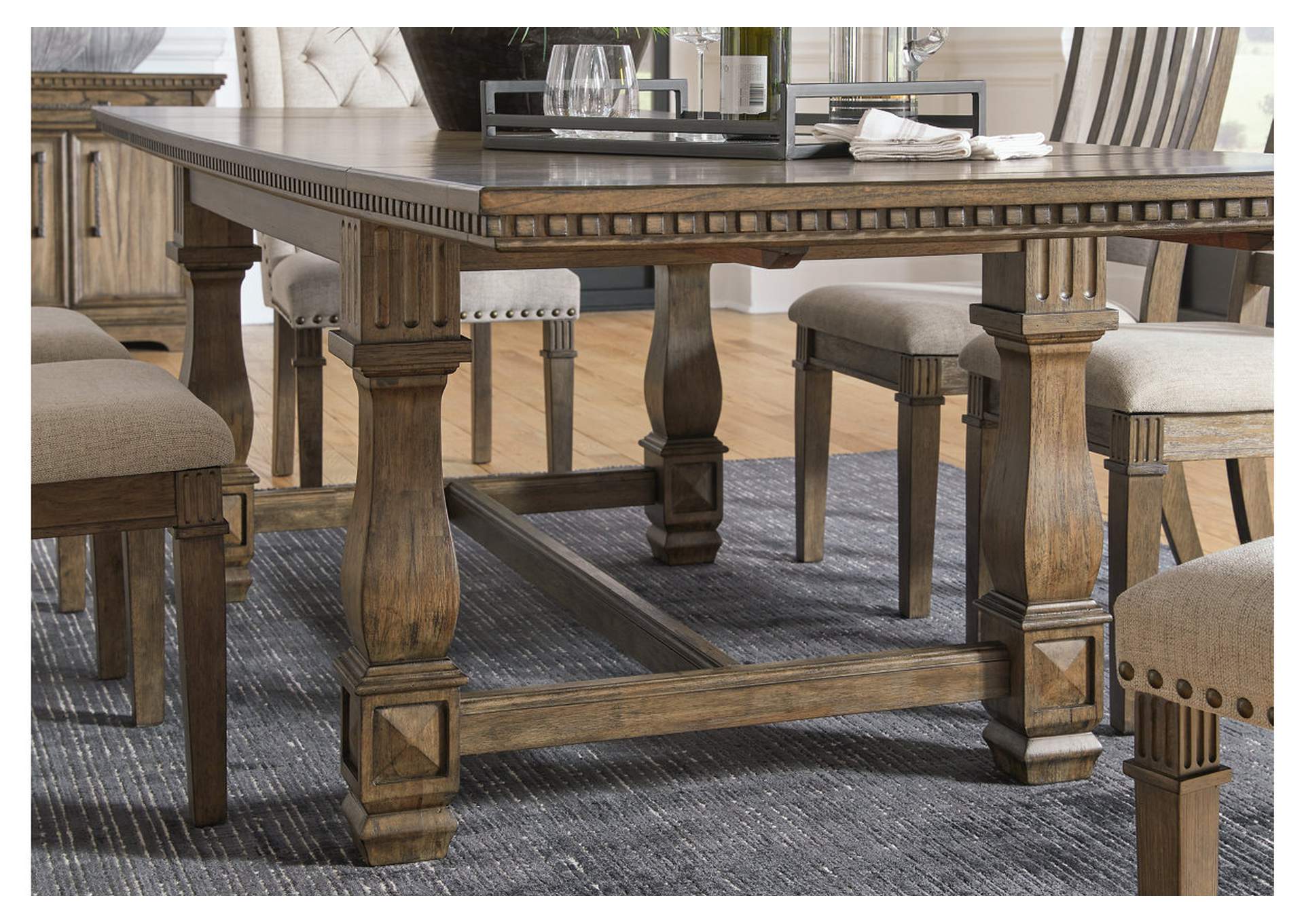 Markenburg Dining Table and 8 Chairs with Storage