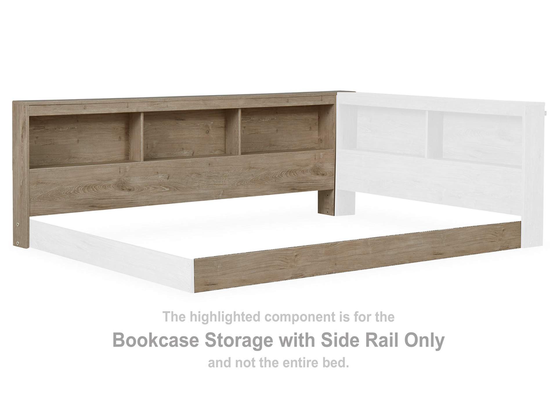 Oliah Full Bookcase Storage Bed