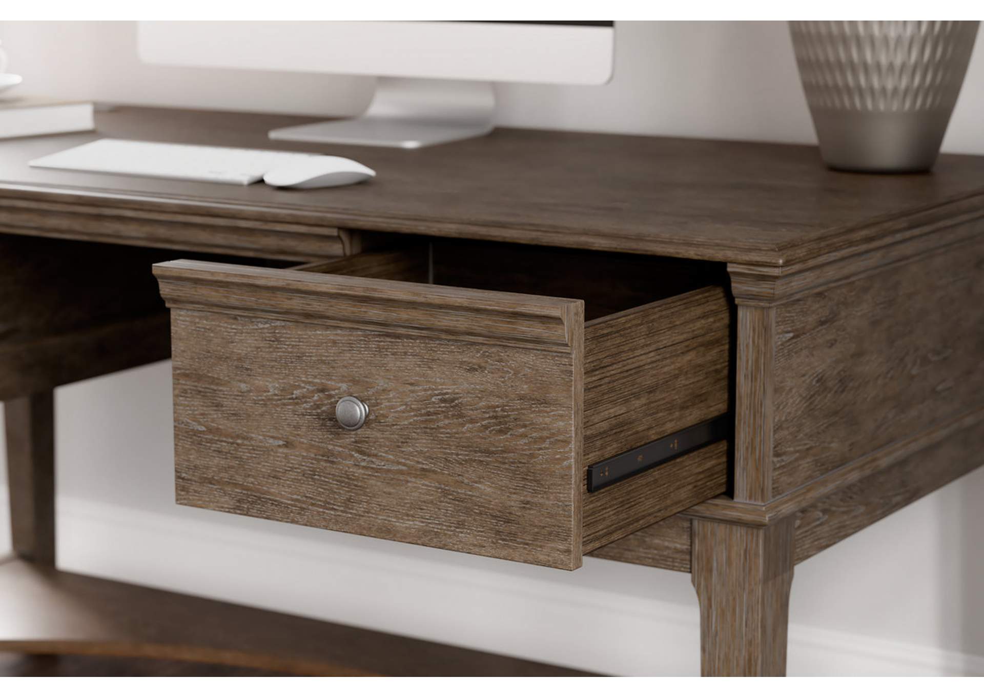 Janismore Home Office Storage Leg Desk