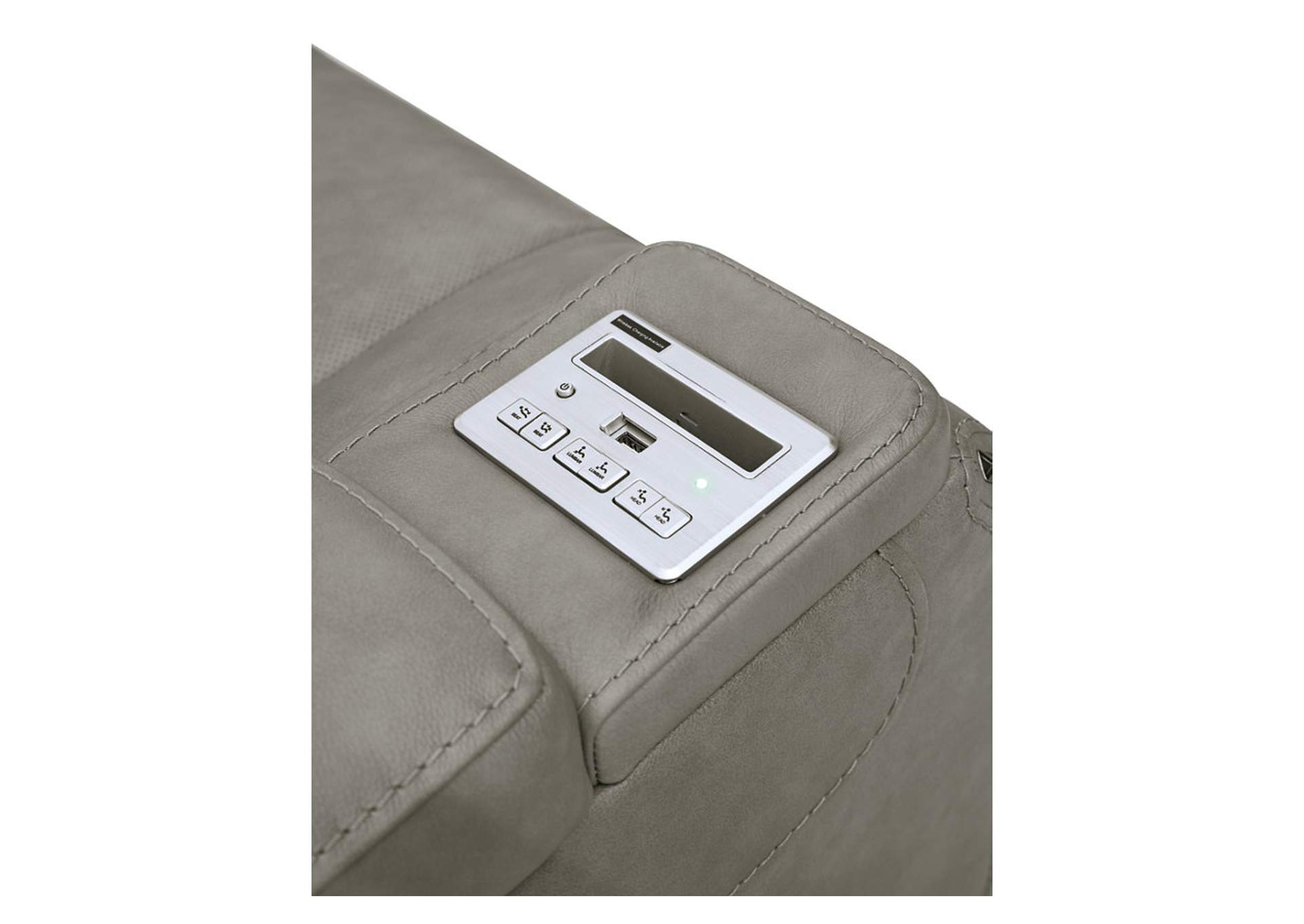 The ManDen Power Reclining Loveseat with Console