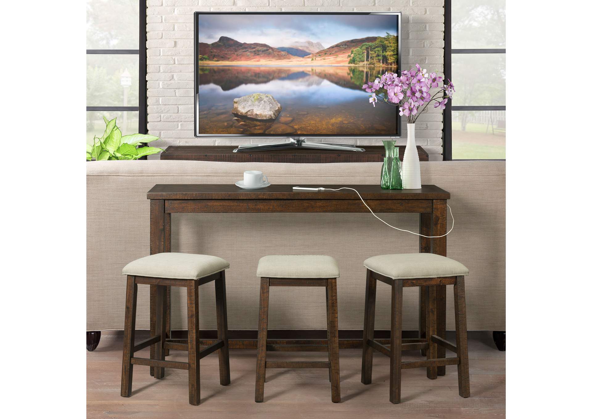 Jax Bar Table Single Pack Table Three Stools 3A