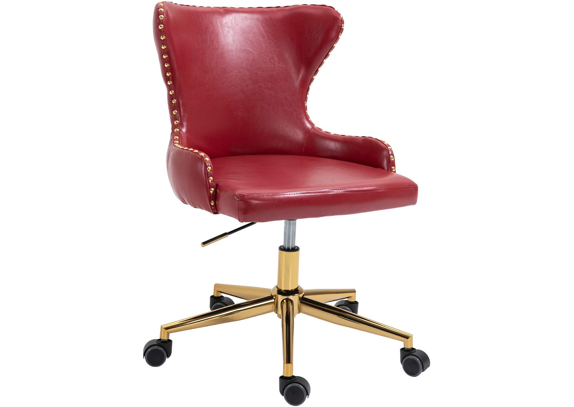 Hendrix Red Faux Leather Office Chair
