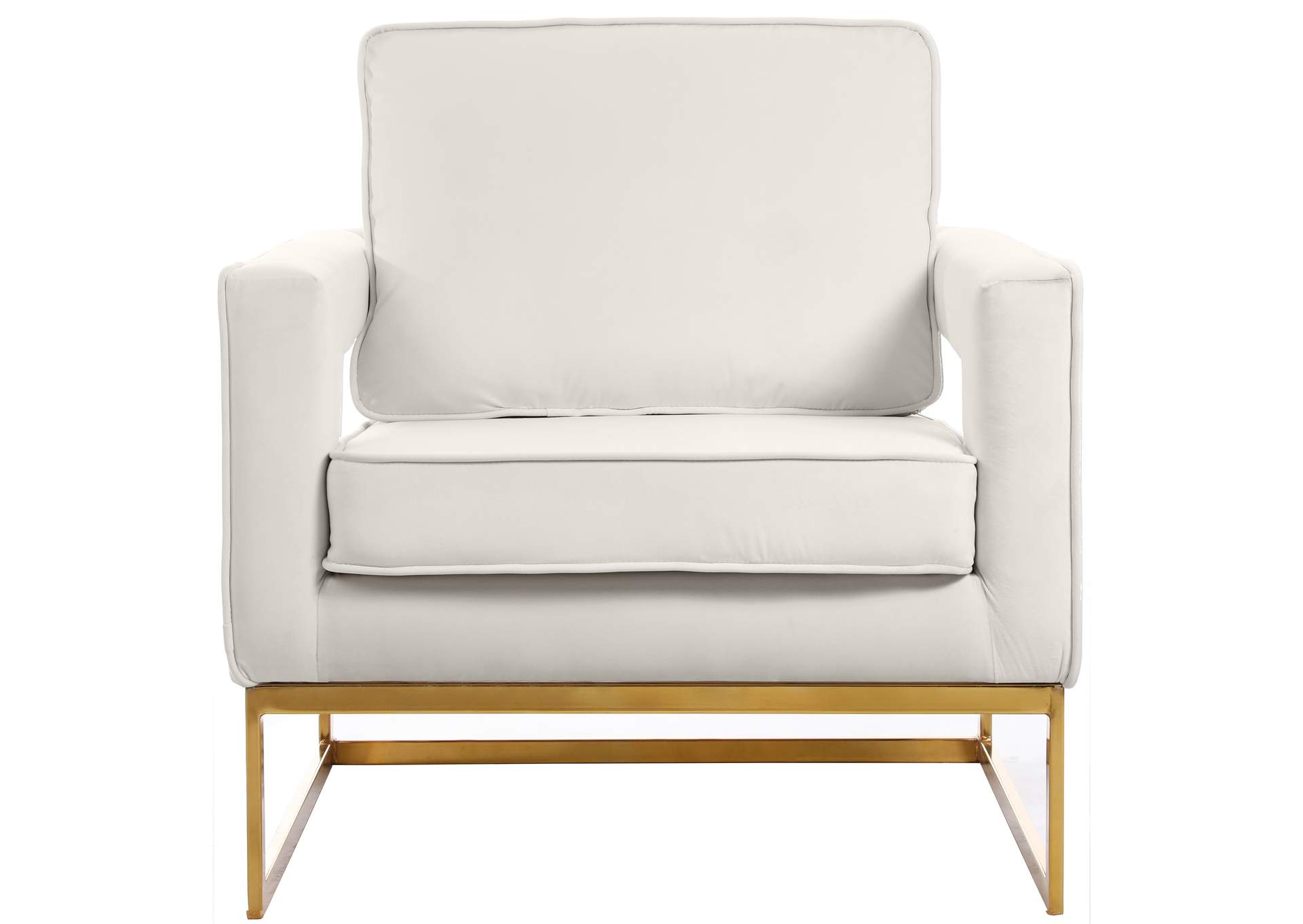Noah Cream Velvet Accent Chair