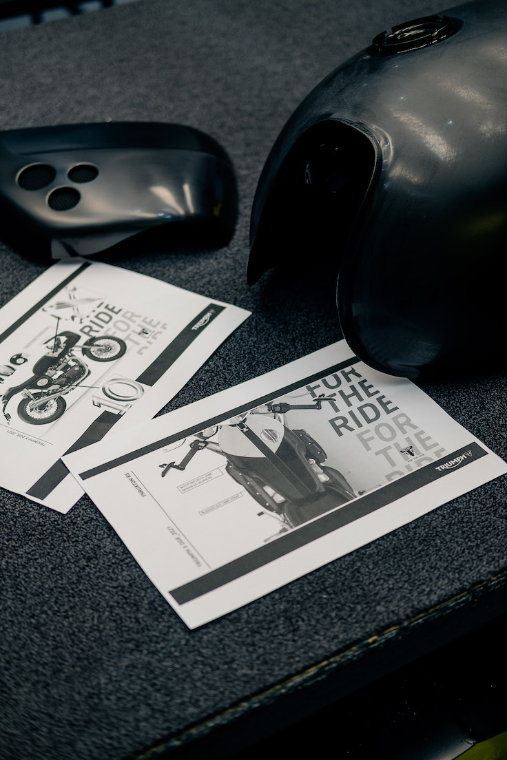 Designs for the custom Thruxton RS
