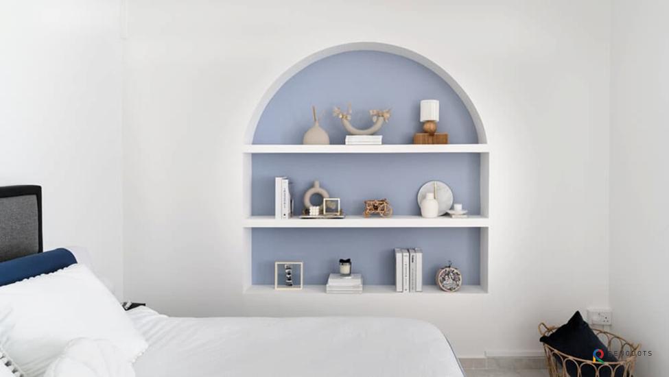 How To Decorate A Curved Wall Niche Shelly Lighting