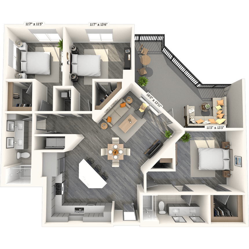 MAA Robinson New Luxury Apartments for Rent in Downtown Orlando, FL MAA