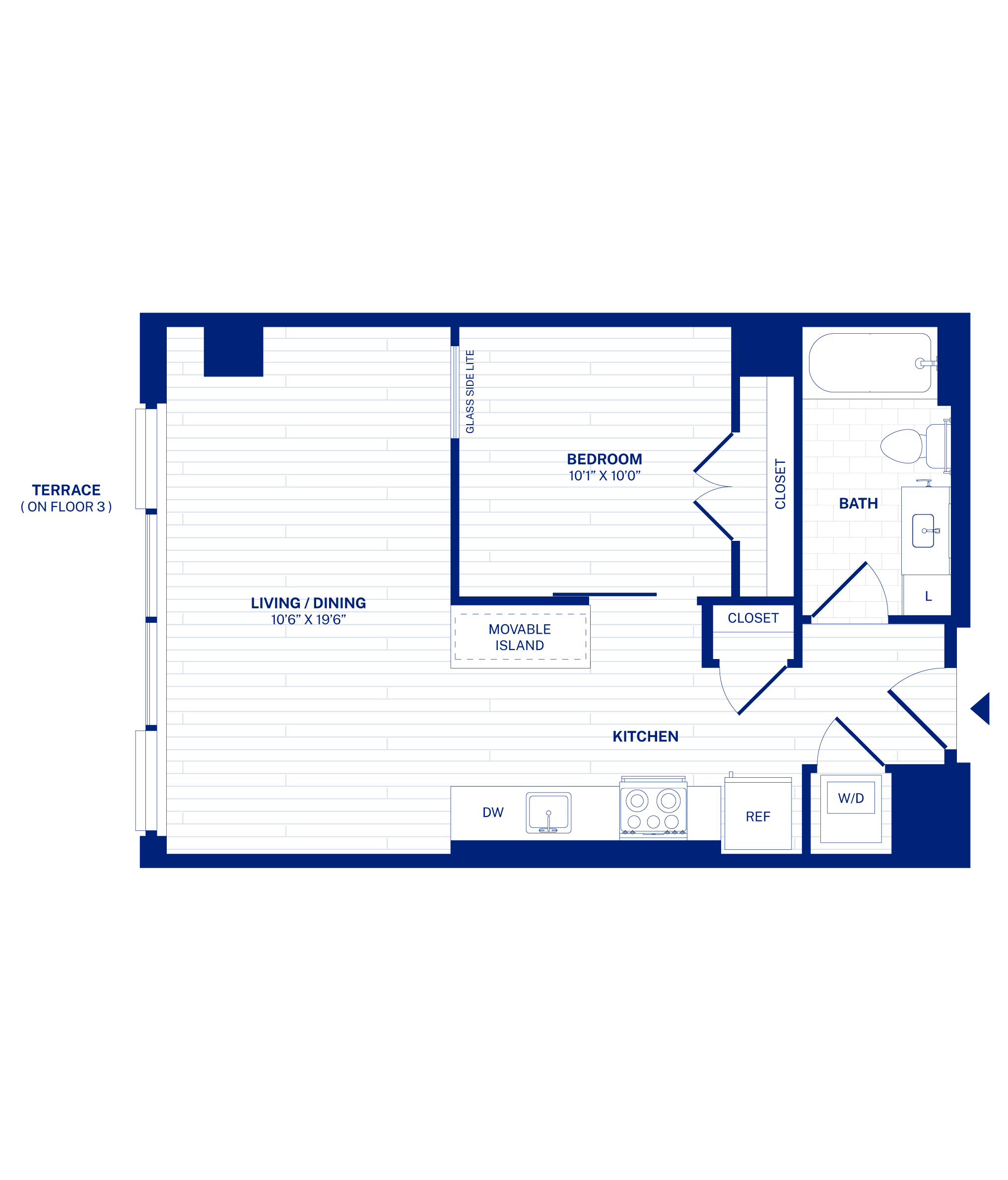 Washington DC Apartments 1, 2, & 3 Bedroom Floor Plans RiverPoint