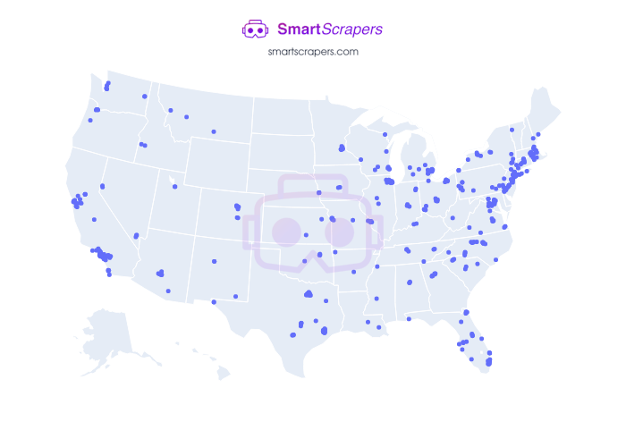 Numbers of ironmountain in United States SmartScrapers
