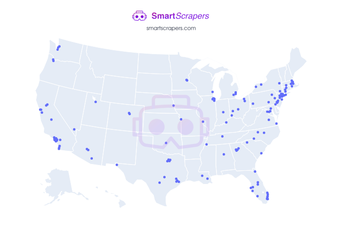 Numbers of Restaurant Depot in United States SmartScrapers