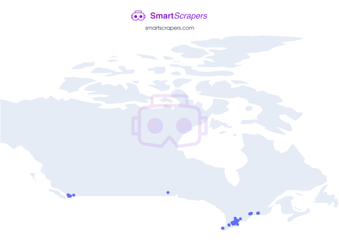 Numbers of BaskinRobbins in CANADA SmartScrapers