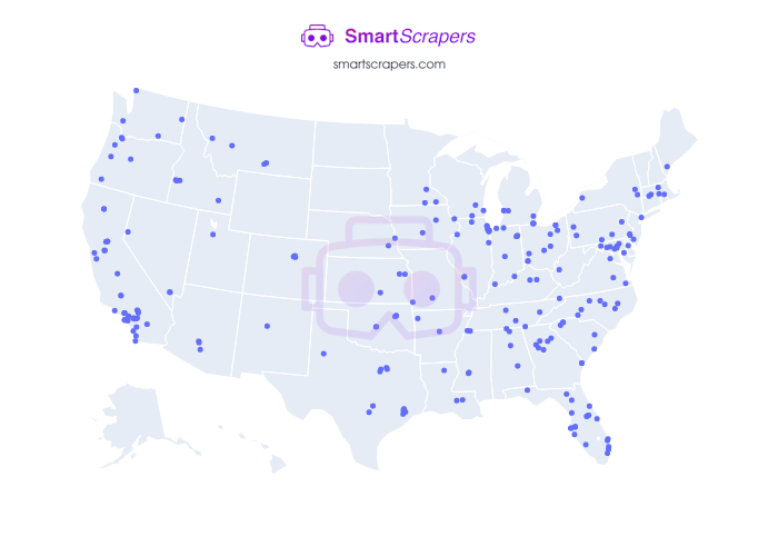 Numbers of LKQ Corporation in United States SmartScrapers
